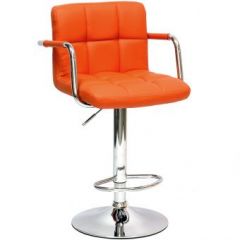 Барный стул Barneo N-69 Kruger Arm Оранжевый в Добрянке - dobryanka.mebel24.online | фото