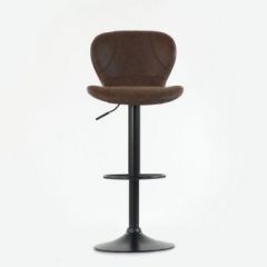 Барный стул Barneo N-86 Time / Black / VPU Brown Vintage коричневый винтаж PK970-18 в Добрянке - dobryanka.mebel24.online | фото 3