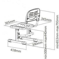 Детский стул SST3 Blue в Добрянке - dobryanka.mebel24.online | фото 4