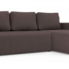 Диван угловой Алиса 3 Bahama PLUM - Teos Dark Brown в Добрянке - dobryanka.mebel24.online | фото