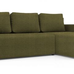 Диван угловой Алиса 3 Shaggy GREEN - TEOS BLACK в Добрянке - dobryanka.mebel24.online | фото