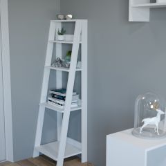 Этажерка лофт (белый) в Добрянке - dobryanka.mebel24.online | фото 2