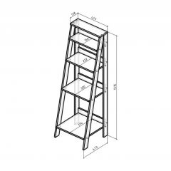 Этажерка лофт (сонома ) в Добрянке - dobryanka.mebel24.online | фото 3