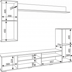 Гостиная Альфа (Белый/Белый глянец) в Добрянке - dobryanka.mebel24.online | фото 5