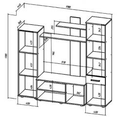 ИБИЦА Гостиная (ЯШС/ЯШТ) в Добрянке - dobryanka.mebel24.online | фото 2