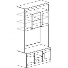 Гостиная Инна 1 Денвер светлый в Добрянке - dobryanka.mebel24.online | фото 10