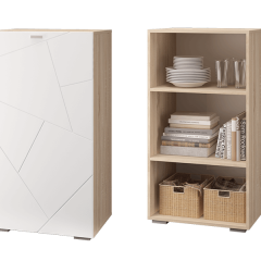 Гостиная Скайлайн (модульная) Дуб сонома/белый в Добрянке - dobryanka.mebel24.online | фото 8