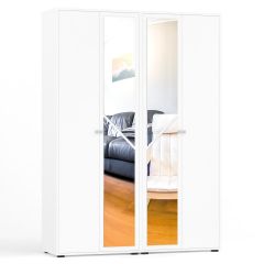 Камелия Шкаф 4-х створчатый, цвет белый, ШхГхВ 160х48х220 см., универсальная сборка, можно использовать как два отдельных шкафа в Добрянке - dobryanka.mebel24.online | фото 1