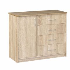 Комод Фиеста (Дуб сонома светлый) Эко в Добрянке - dobryanka.mebel24.online | фото