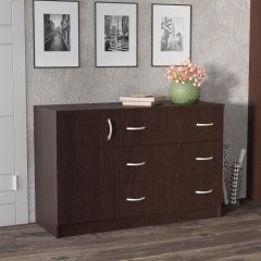 Комод Лофт (3 ящика/1 дверца) Венге в Добрянке - dobryanka.mebel24.online | фото