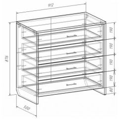 Комод с плитой 22 мм ЛИБЕРТИ в Добрянке - dobryanka.mebel24.online | фото 3