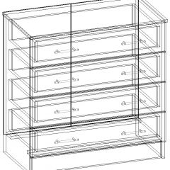 СОФИЯ Комод К800 (венге/дуб белфорт) в Добрянке - dobryanka.mebel24.online | фото 3