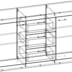 СОНАТА КС-1500 Комод (Дуб сонома/Белый глянец) в Добрянке - dobryanka.mebel24.online | фото 2