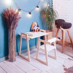 Комплект детской мебели стол и  два стула Я САМ "Лофт-Дуо" (Белый) в Добрянке - dobryanka.mebel24.online | фото 10