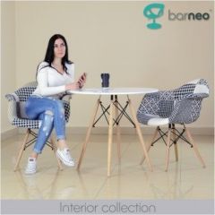 Кресло Barneo N-14 Patchwork черно-белый в Добрянке - dobryanka.mebel24.online | фото 3
