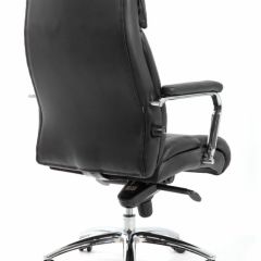 Кресло BRABIX PREMIUM "Phaeton EX-502" (кожа с компаньоном, хром, черное) 530882 в Добрянке - dobryanka.mebel24.online | фото 4