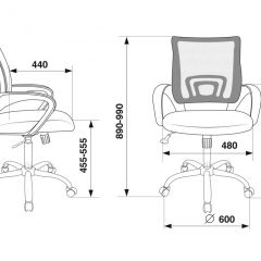 Кресло Бюрократ CH-695N/SL/BL/TW-11 синий TW-05 черный TW-11 в Добрянке - dobryanka.mebel24.online | фото 4