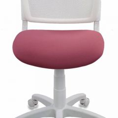 Кресло детское Бюрократ CH-W296NX/26-31 белый TW-15 розовый 26-31 в Добрянке - dobryanka.mebel24.online | фото 3