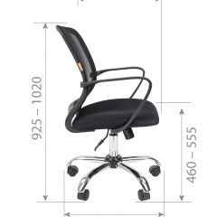 Кресло для оператора CHAIRMAN 698 хром (ткань TW 11/сетка TW 01) в Добрянке - dobryanka.mebel24.online | фото 7
