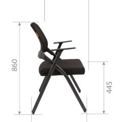Кресло для посетителей CHAIRMAN NEXX (ткань стандарт черный/сетка DW-61) в Добрянке - dobryanka.mebel24.online | фото 7
