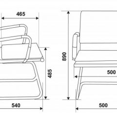 Кресло для посетителя Бюрократ CH-993-LOW-V/M01 черный в Добрянке - dobryanka.mebel24.online | фото 3