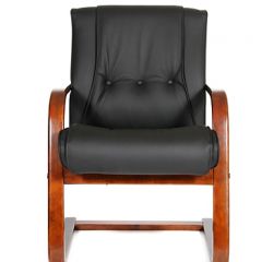 Кресло для посетителя CHAIRMAN  653 V (Кожа) Черное в Добрянке - dobryanka.mebel24.online | фото 2