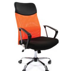 Кресло для руководителя CHAIRMAN 610 N (15-21 черный/сетка оранжевый) в Добрянке - dobryanka.mebel24.online | фото