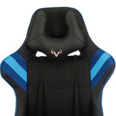 Кресло игровое Бюрократ VIKING 4 AERO BLUE черный/синий в Добрянке - dobryanka.mebel24.online | фото 6