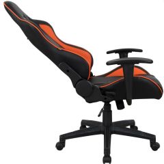 Кресло компьютерное BRABIX "GT Racer GM-100" (черное/оранжевое) 531925 в Добрянке - dobryanka.mebel24.online | фото 4