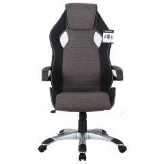 Кресло компьютерное BRABIX Techno GM-002 (ткань) черное/серое, вставки белые (531815) в Добрянке - dobryanka.mebel24.online | фото 3