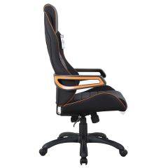 Кресло компьютерное BRABIX Techno Pro GM-003 (ткань черное/серое, вставки оранжевые) 531813 в Добрянке - dobryanka.mebel24.online | фото 3