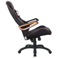 Кресло компьютерное BRABIX Techno Pro GM-003 (ткань черное/серое, вставки оранжевые) 531813 в Добрянке - dobryanka.mebel24.online | фото 4
