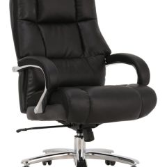 Кресло офисное BRABIX PREMIUM "Bomer HD-007" (рециклированная кожа, хром, черное) 531939 в Добрянке - dobryanka.mebel24.online | фото