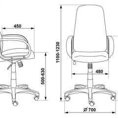 Кресло руководителя Бюрократ CH-808AXSN/G темно-серый 3C1 в Добрянке - dobryanka.mebel24.online | фото 3