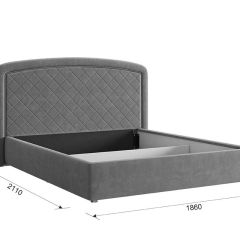 СИЛЬВА 2 Каркас кровати 1600 в Добрянке - dobryanka.mebel24.online | фото