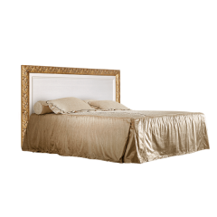 Кровать 2-х спальная (1,4 м) Тиффани штрих-лак/золото с подъемным механизмом (ТФКР140-2[7]) в Добрянке - dobryanka.mebel24.online | фото