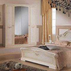 Кровать 2-х спальная 1600*2000, Ирина, изголовье ЛДСП (08.116) *без основания (дерево, беж) в Добрянке - dobryanka.mebel24.online | фото 2
