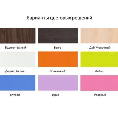 Кровать 2-х ярусная Юниор 1 без бортика (800*1900) Белое дерево, Анкор темный, Венге, Дуб сонома в Добрянке - dobryanka.mebel24.online | фото 4