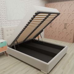 Кровать Брауни интерьерная +основание/ПМ/бельевое дно (120х200) в Добрянке - dobryanka.mebel24.online | фото 3