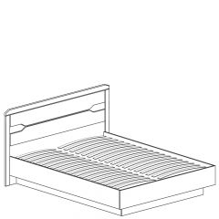 Кровать на 1400 №328 "Ронда" в Добрянке - dobryanka.mebel24.online | фото 2