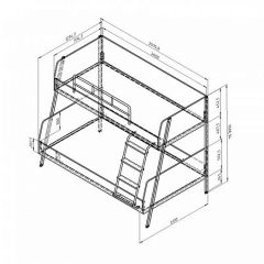 Кровать двухъярусная Дельта Лофт-20.02.04 Белый в Добрянке - dobryanka.mebel24.online | фото 2