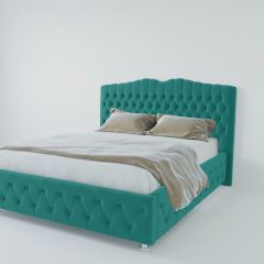 Кровать Нягань с ПМ 900 (велюр бирюзовый) в Добрянке - dobryanka.mebel24.online | фото 2