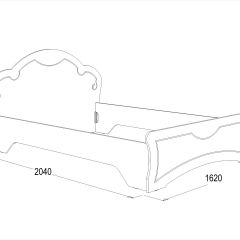 Кровать Ольга-10 МДФ (1400) без основания в Добрянке - dobryanka.mebel24.online | фото 2