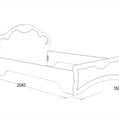 Кровать Ольга-10 МДФ (1600) без основания в Добрянке - dobryanka.mebel24.online | фото 2