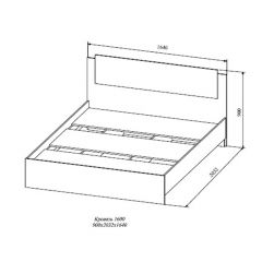 СОФИ СКР1600.1 Кровать 1600 в Добрянке - dobryanka.mebel24.online | фото 2