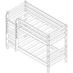 Кровать Сонечка 2-х ярусная (модульная) в Добрянке - dobryanka.mebel24.online | фото 6