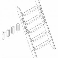 Кровать Сонечка 2-х ярусная (модульная) в Добрянке - dobryanka.mebel24.online | фото 11