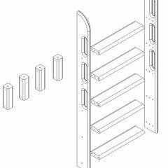 Кровать Сонечка 2-х ярусная (модульная) в Добрянке - dobryanka.mebel24.online | фото 12