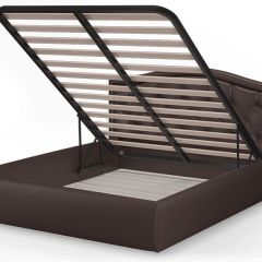 Кровать Стелла 1400*2000 Rock 05 (коричневый) в Добрянке - dobryanka.mebel24.online | фото 4
