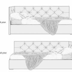 Кровать угловая Лилу интерьерная +основание/ПМ/бельевое дно (120х200) в Добрянке - dobryanka.mebel24.online | фото 5